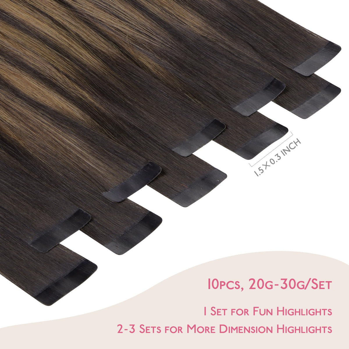 Extensions de cheveux Wennalife en paquet avec rubans adhésifs