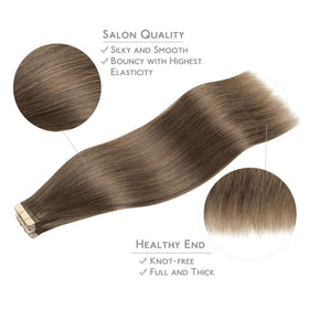 Extensions de cheveux Wennalife en utilisation sur cheveux longs
