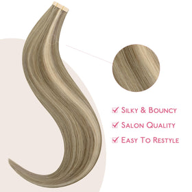 Extensions de cheveux Wennalife installées sur un modèle
