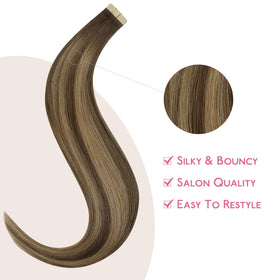Extensions de cheveux Wennalife mises en place sur un modèle