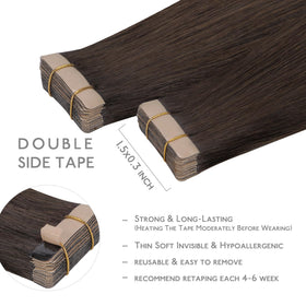 Extensions de cheveux Wennalife montrant la texture douce et soyeuse