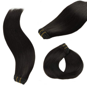 Extensions de cheveux Wennalife montrant la texture soyeuse