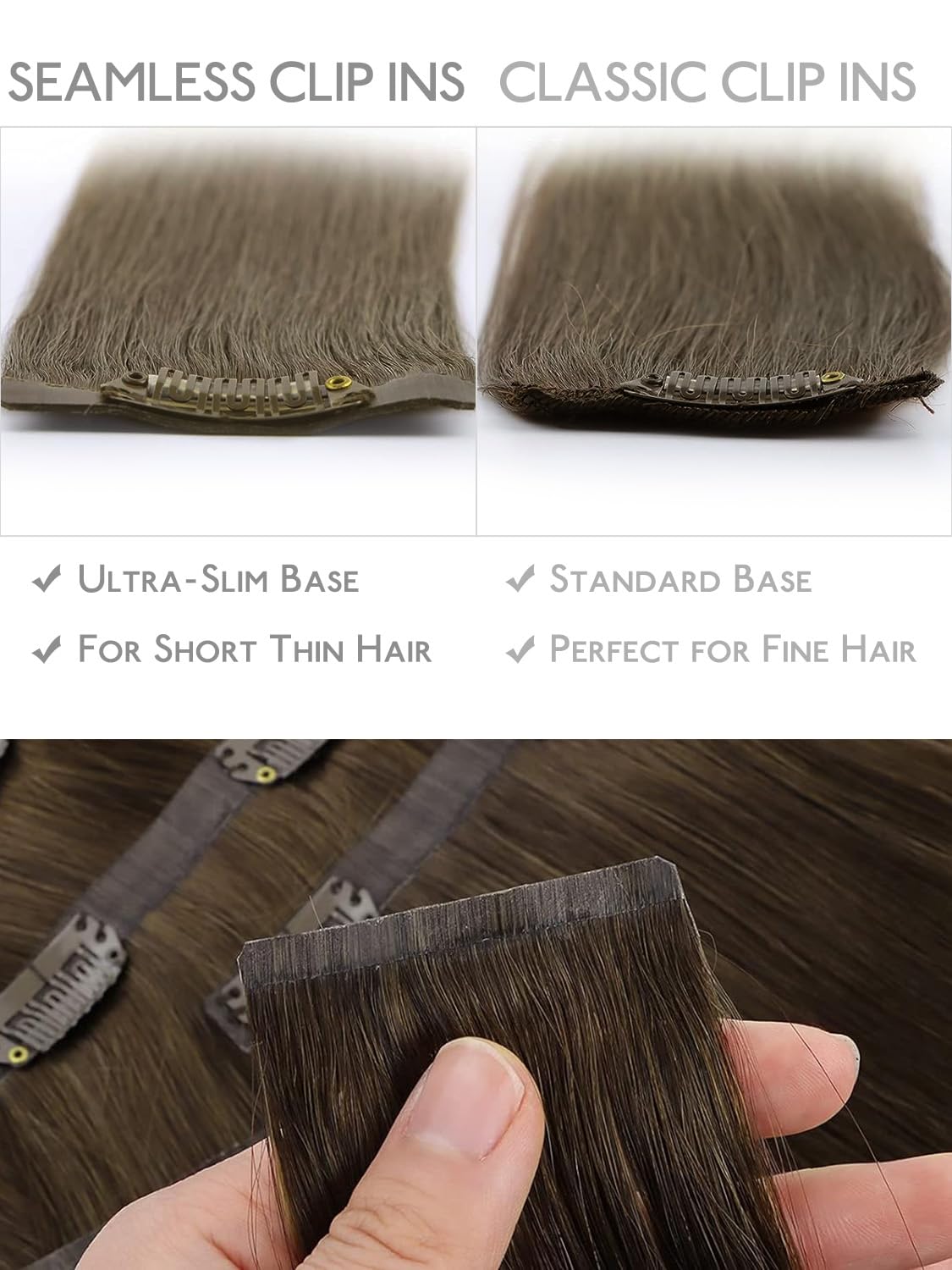 Extensions de cheveux Wennalife posées sur un mannequin