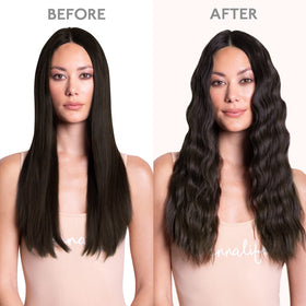Extensions de cheveux Wennalife posées sur une surface