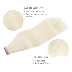 Extensions de cheveux Wennalife sur un fond neutre