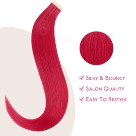 Extensions de cheveux Wennalife tape in en utilisation sur un modèle