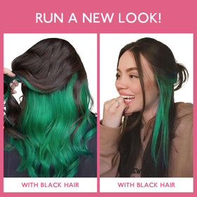 Extensions de cheveux Wennalife vert dans un environnement lumineux