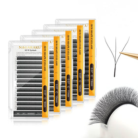 Extensions de cils 3D W NAGARAKU 0,07 C 9mm vue de face