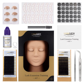 Extensions de cils individuelles et colle dans le kit LASHVIEW