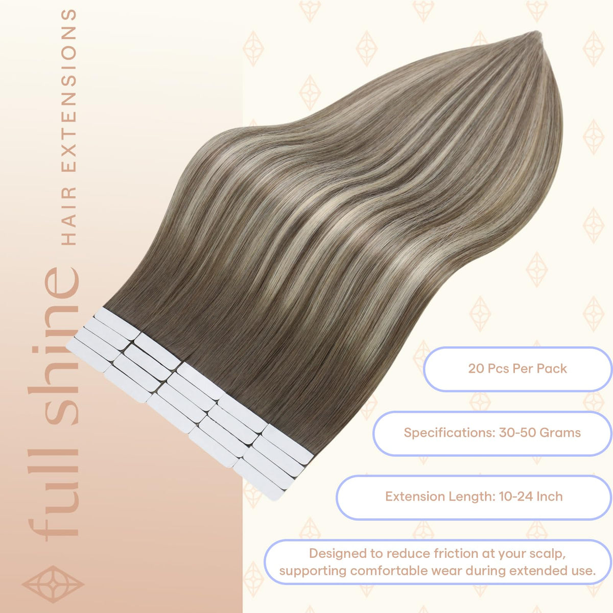 Extensions Fshine posées sur un fond naturel