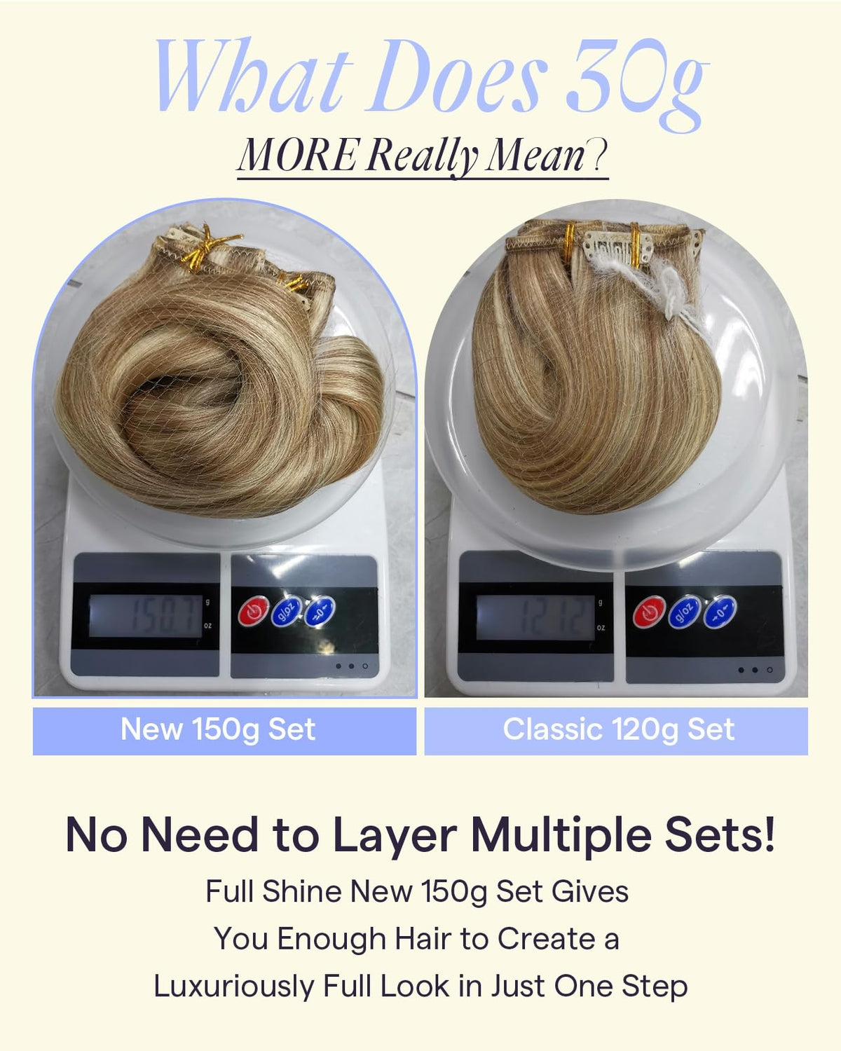 Extensions Full Shine 20 pouces en cheveux humains, texture soyeuse