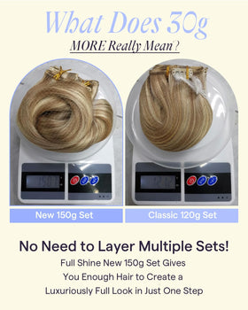 Extensions Full Shine 20 pouces en cheveux humains, texture soyeuse