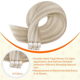 Extensions Full Shine en ash blonde dans leur emballage