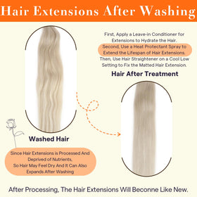 Extensions Full Shine en Mocha Ash Brown sur un fond neutre