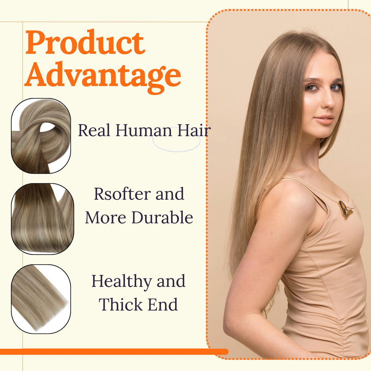 Extensions Full Shine en paquet avec instructions d'utilisation