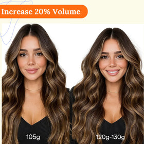 Extensions Full Shine installées sur un modèle avec coiffure élégante