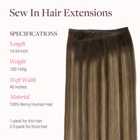 Extensions GOO GOO 18In montrant la couleur et le volume