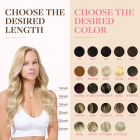 Extensions GOO GOO 22 pouces avec reflets blonds