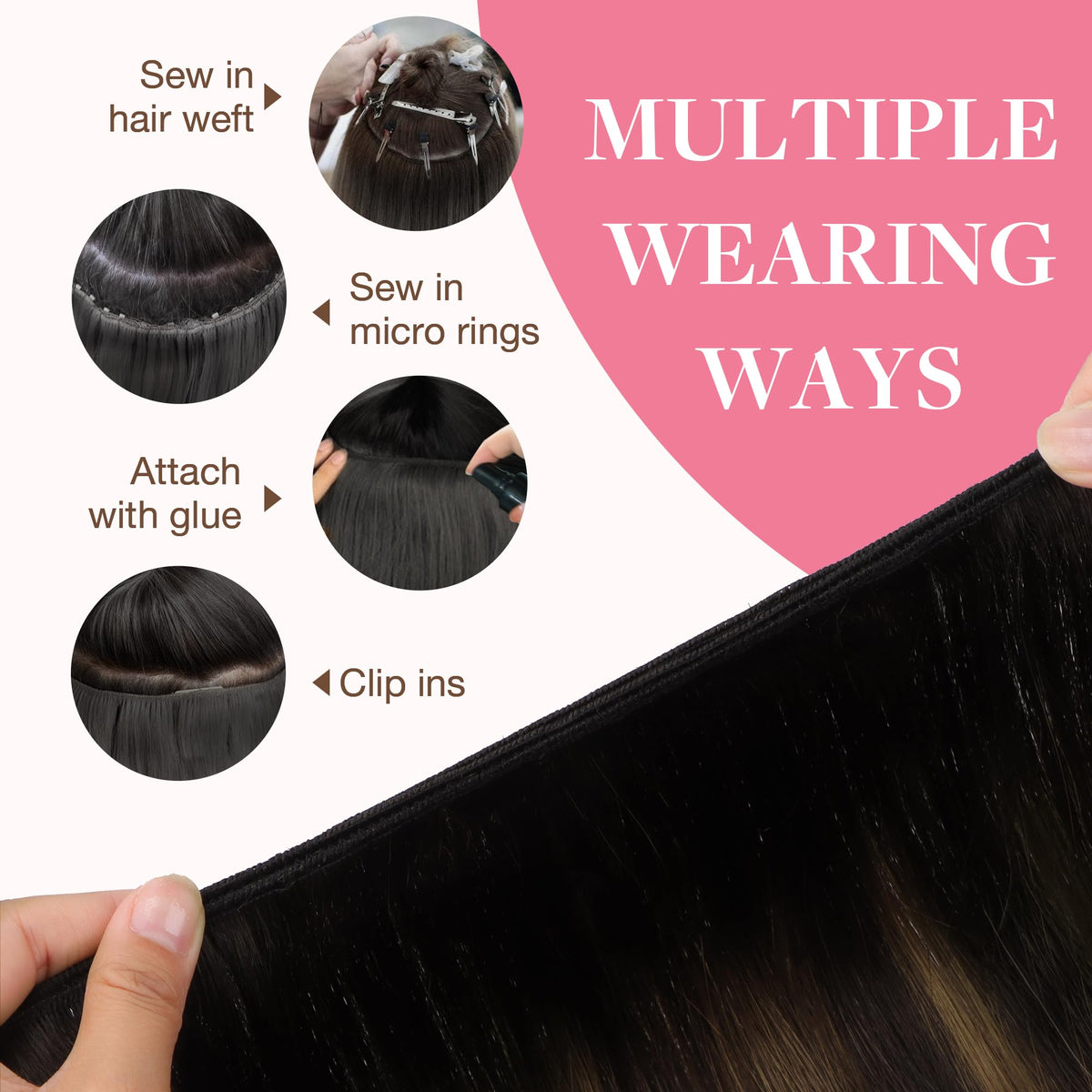 Extensions GOO GOO adaptées pour la couture et le collage
