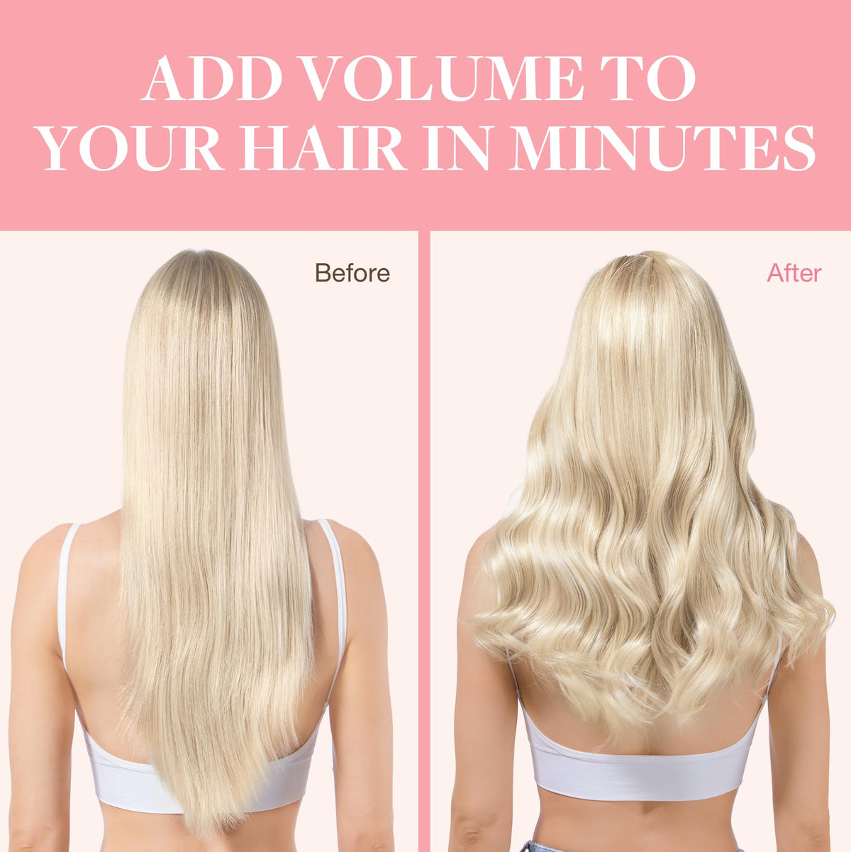 Extensions GOO GOO avec reflets blond foncé