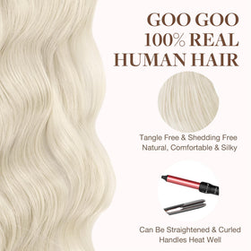 Extensions GOO GOO cheveux humains 20 pouces sur un modèle