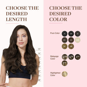 Extensions GOO GOO cheveux humains en couleur châtain clair