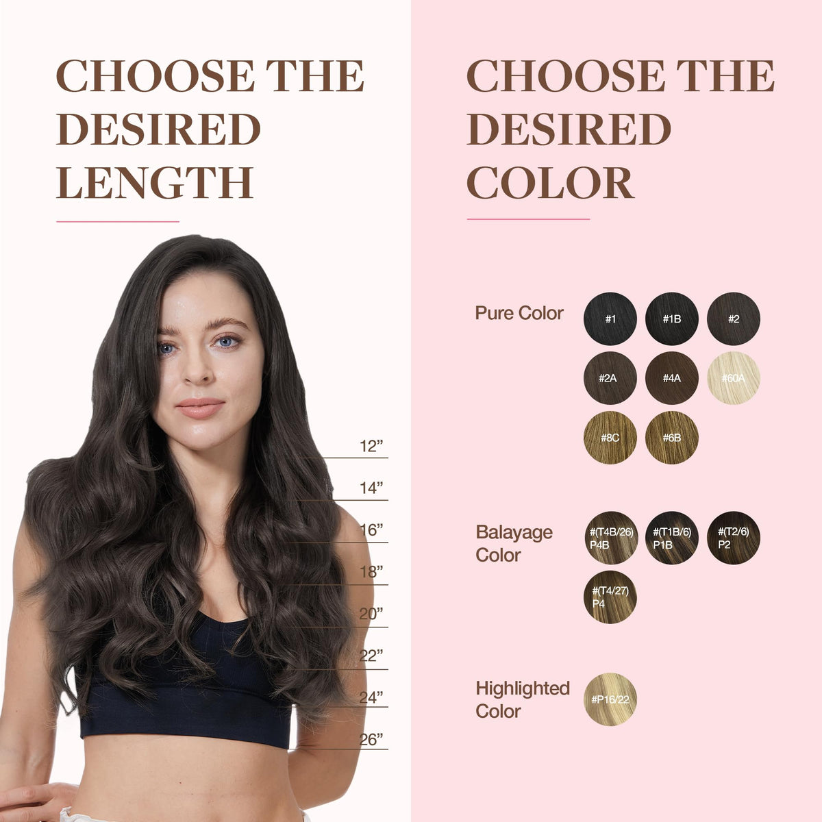 Extensions GOO GOO en cheveux humains, coiffure stylée