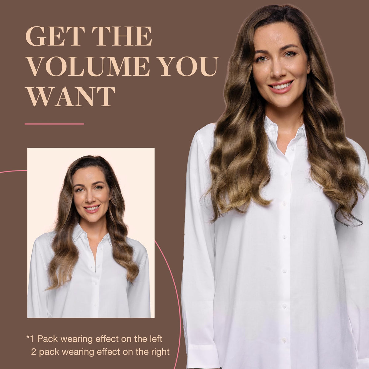 Extensions GOO GOO en cheveux humains dans un cadre naturel