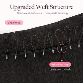 Extensions GOO GOO en cheveux humains disponibles en longueur