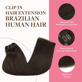 Extensions GOO GOO en cheveux humains installées sur des cheveux naturels