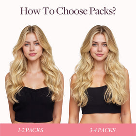 Extensions GOO GOO en cheveux naturels avant coiffage