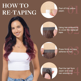 Extensions GOO GOO en cheveux Remy, texture lisse et douce