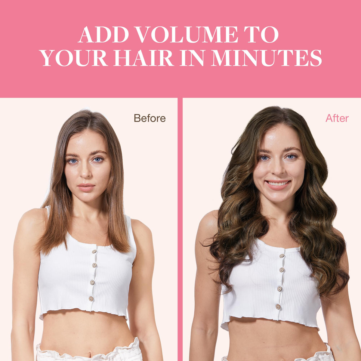 Extensions GOO GOO en cours d'application sur des cheveux naturels