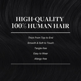 Extensions GOO GOO montrant la texture douce des cheveux