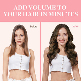Extensions GOO GOO montrant la texture soyeuse des cheveux