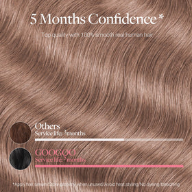 Extensions GOO GOO portées sur cheveux longs