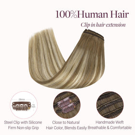 Extensions GOO GOO posées sur cheveux naturels