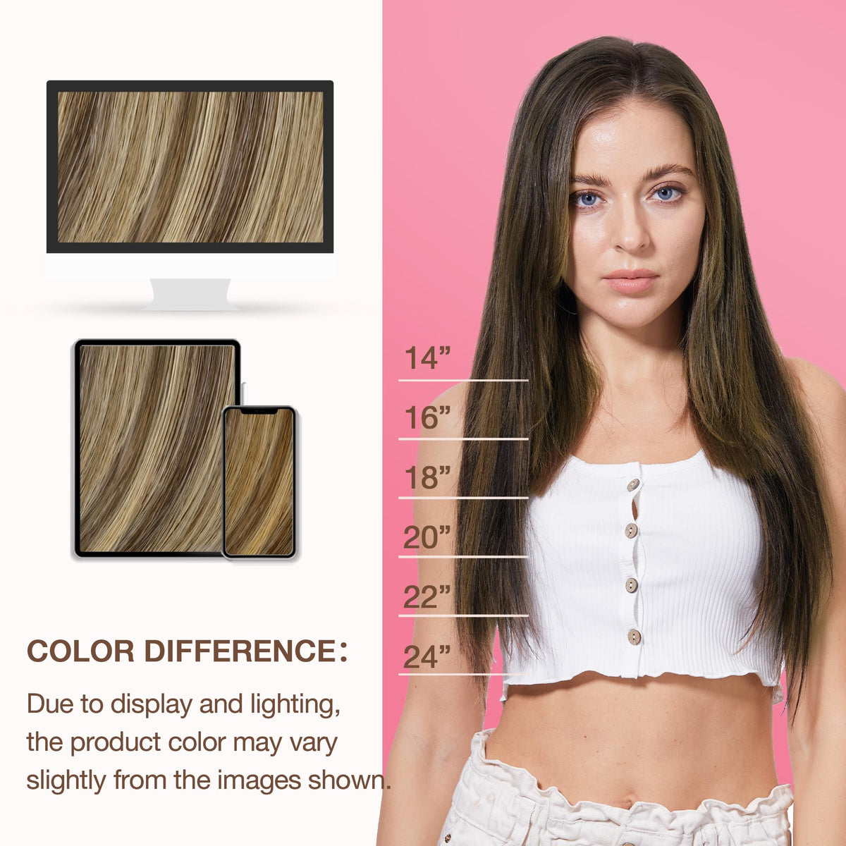 Extensions GOO GOO posées sur cheveux naturels