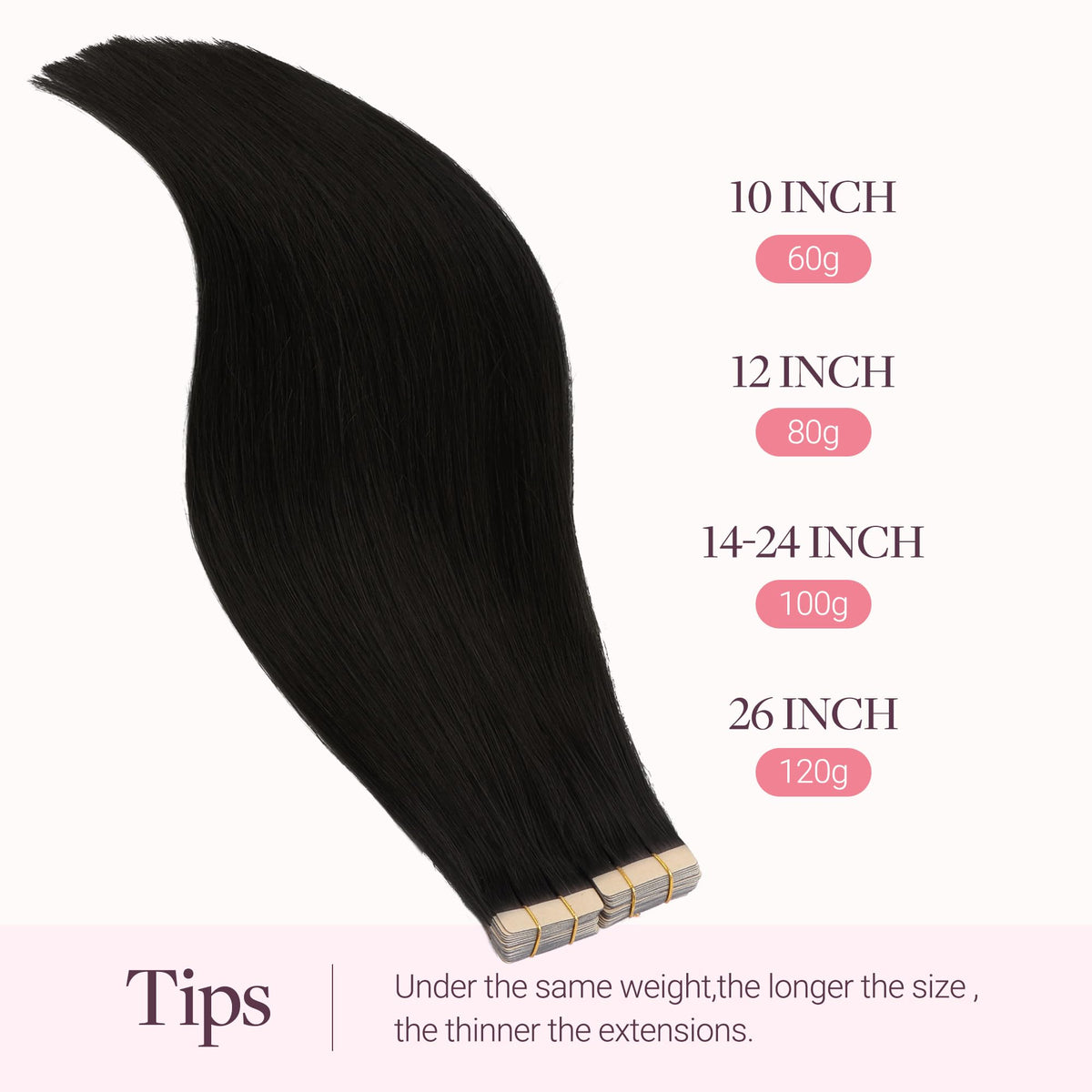 Extensions GOO GOO posées sur des cheveux naturels