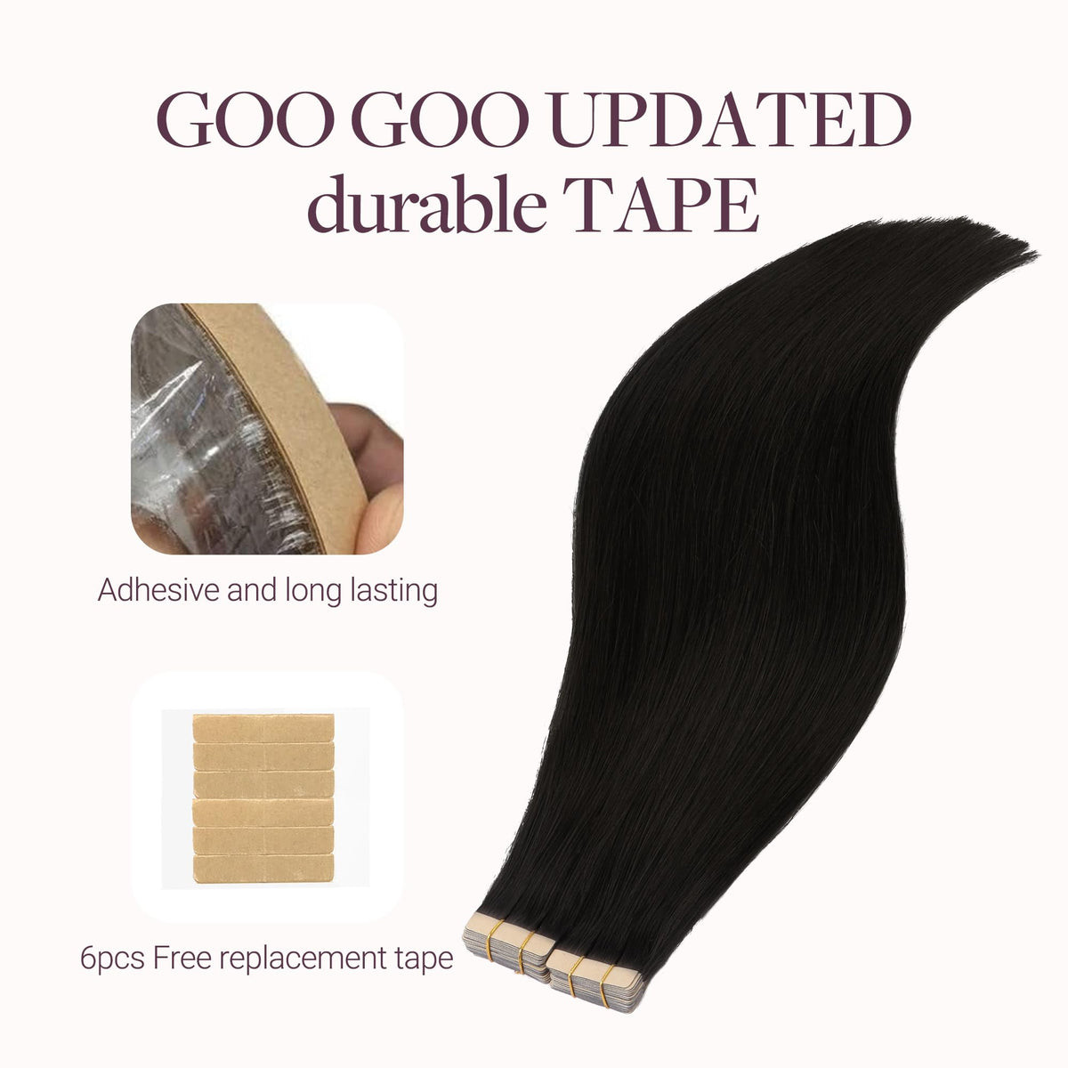 Extensions GOO GOO stylisées en cheveux bouclés