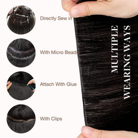 Extensions GOO GOO sur un mannequin avec cheveux longs