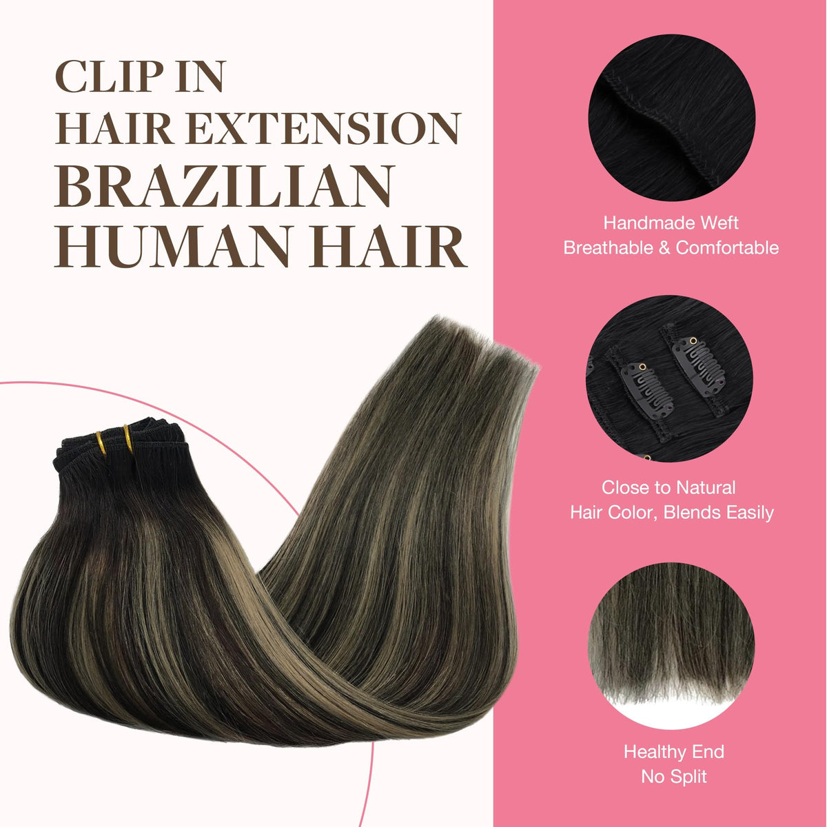 Extensions GOO GOO vues de côté pour un look naturel