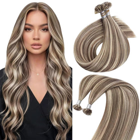 Extensions K Tip Sunny Hair 22 pouces cheveux naturels blond