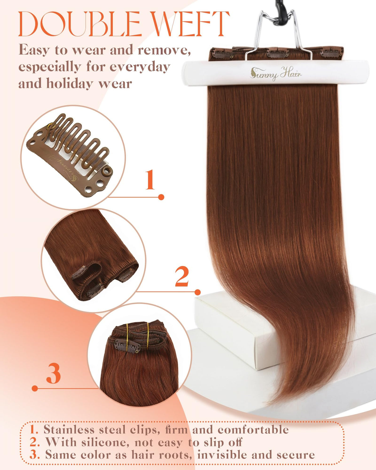 Extensions Sunny Hair en cheveux humains dans un cadre de vie