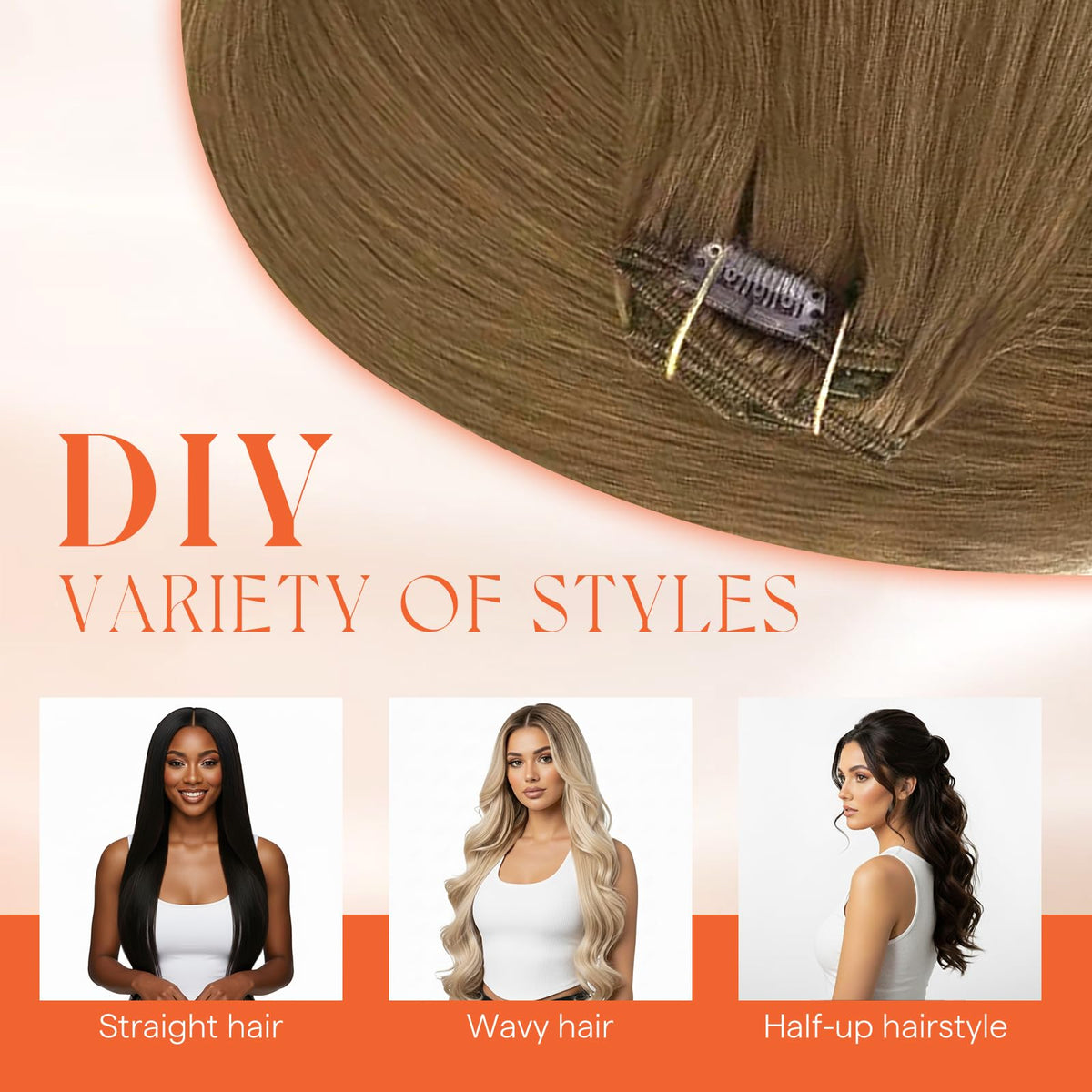 Extensions Sunny Hair en différentes longueurs et styles