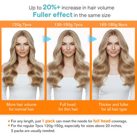 Extensions Sunny Hair en exposition avec échantillons de couleur