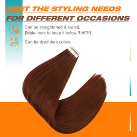 Extensions Sunny Hair installées sur des cheveux ondulés
