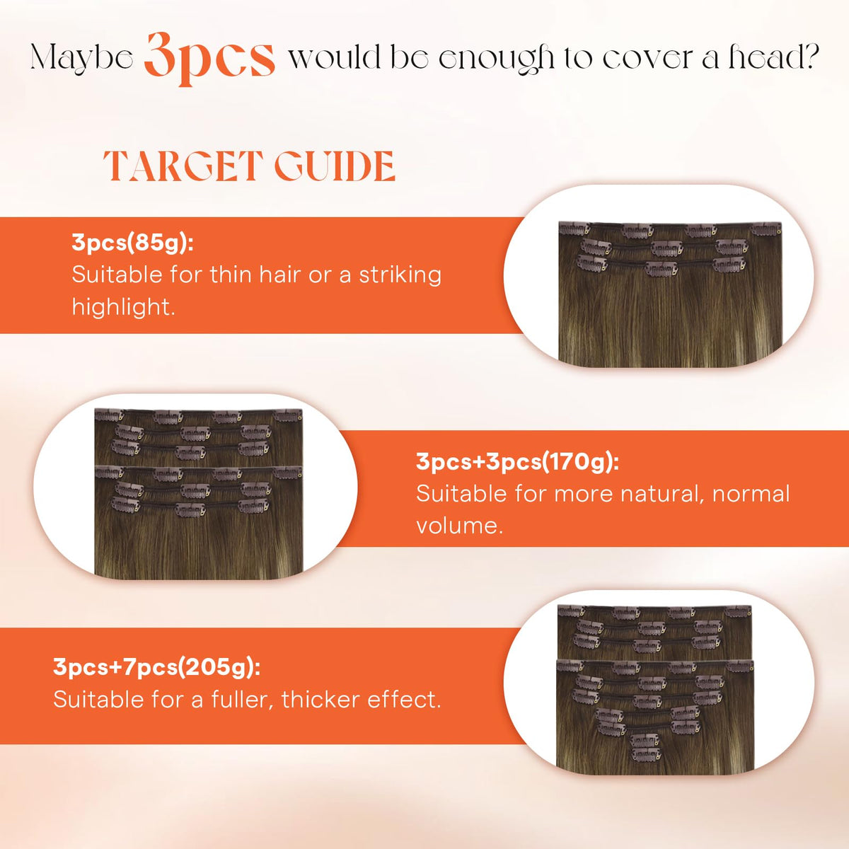 Extensions Sunny Hair montrant la texture douce et brillante