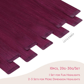 Extensions Wennalife bordeaux clair avec emballage
