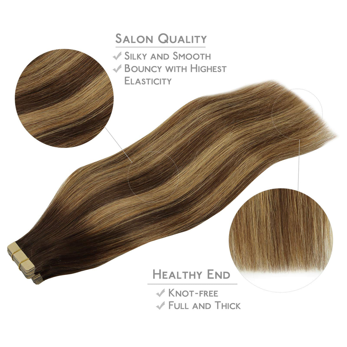Extensions Wennalife emballées avec informations sur le produit